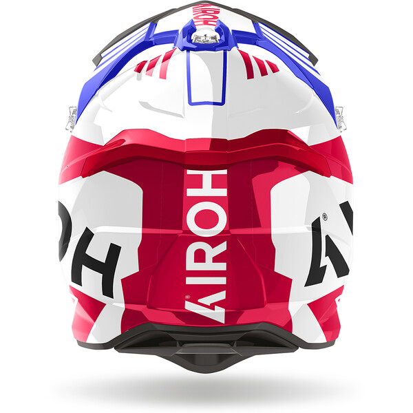 Airoh - Casque Strycker Brave Blanc / Bleu / Rouge / Brillant