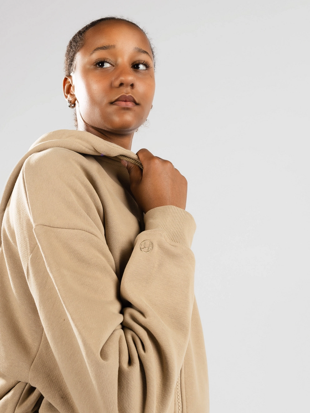 Kazane Lovisa Zip Hoodie chinchilla