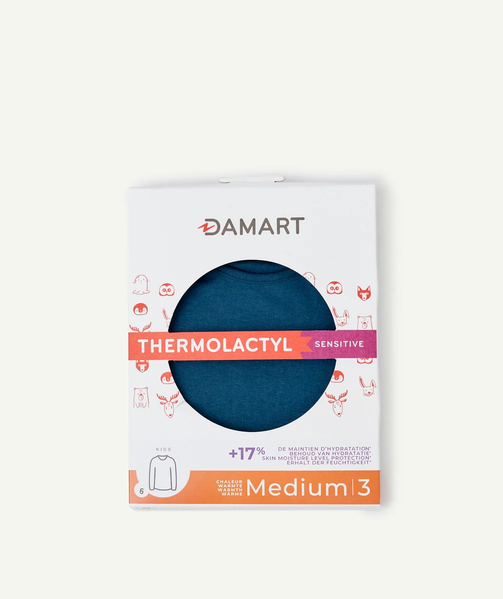 DAMARTT-SHIRT MANCHES LONGUES THERMOLACTYL SENSITIVE BLEU MARINE