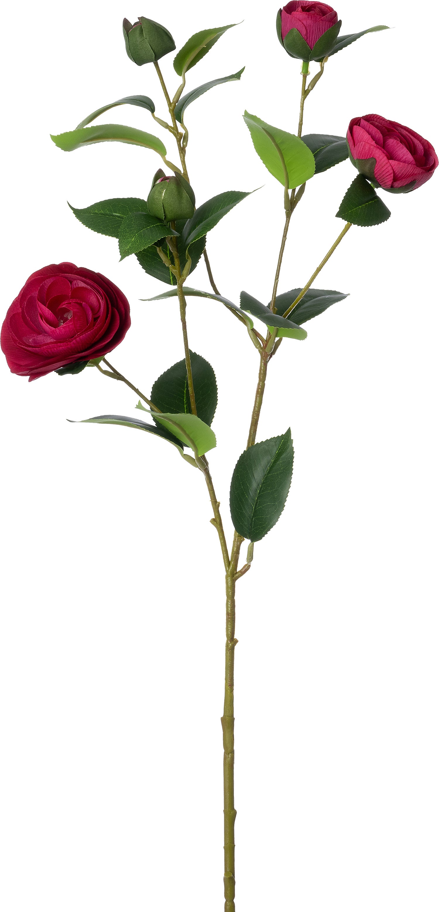 Intratuin kunstbloem Camellia 73 cm roze paars