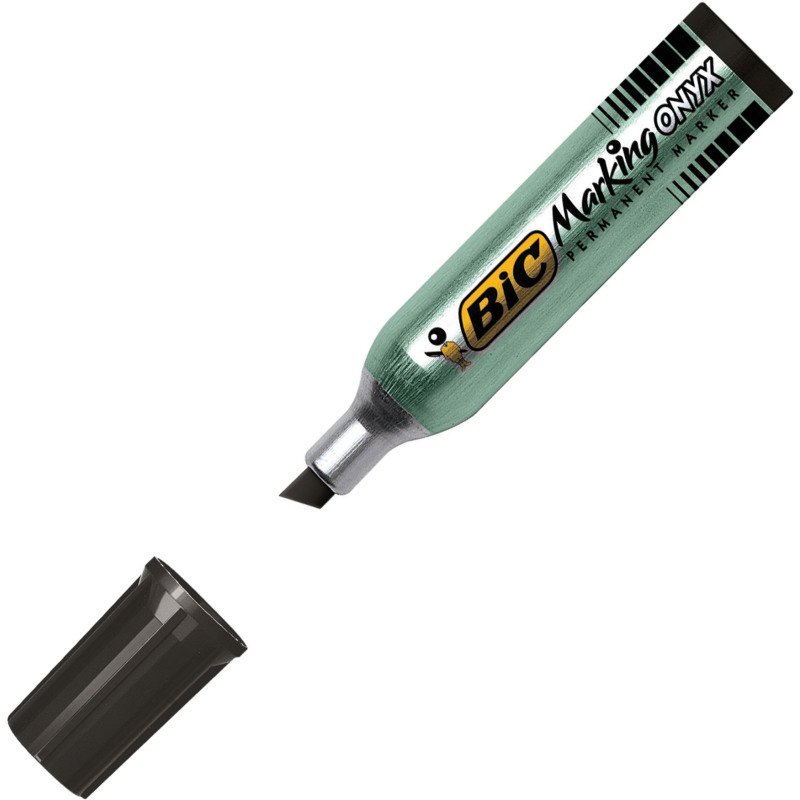 Marqueur permanent Bic Onyx Market Mini pointe biseautée de 2,7 à 6,2 mm