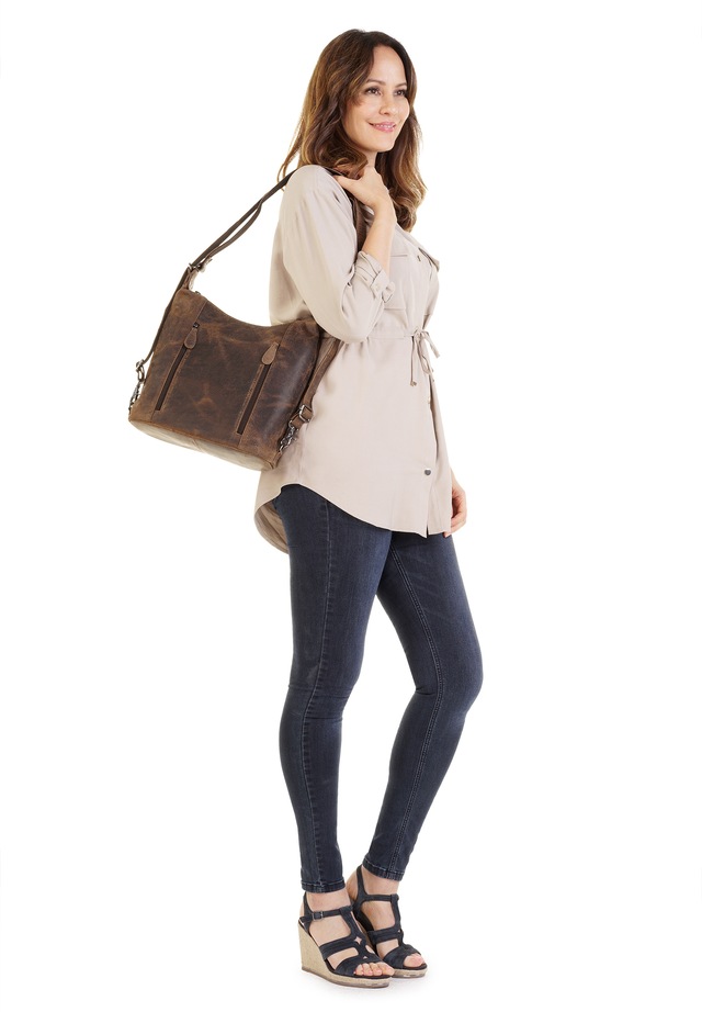 Bagan Cityrucksack echt Leder