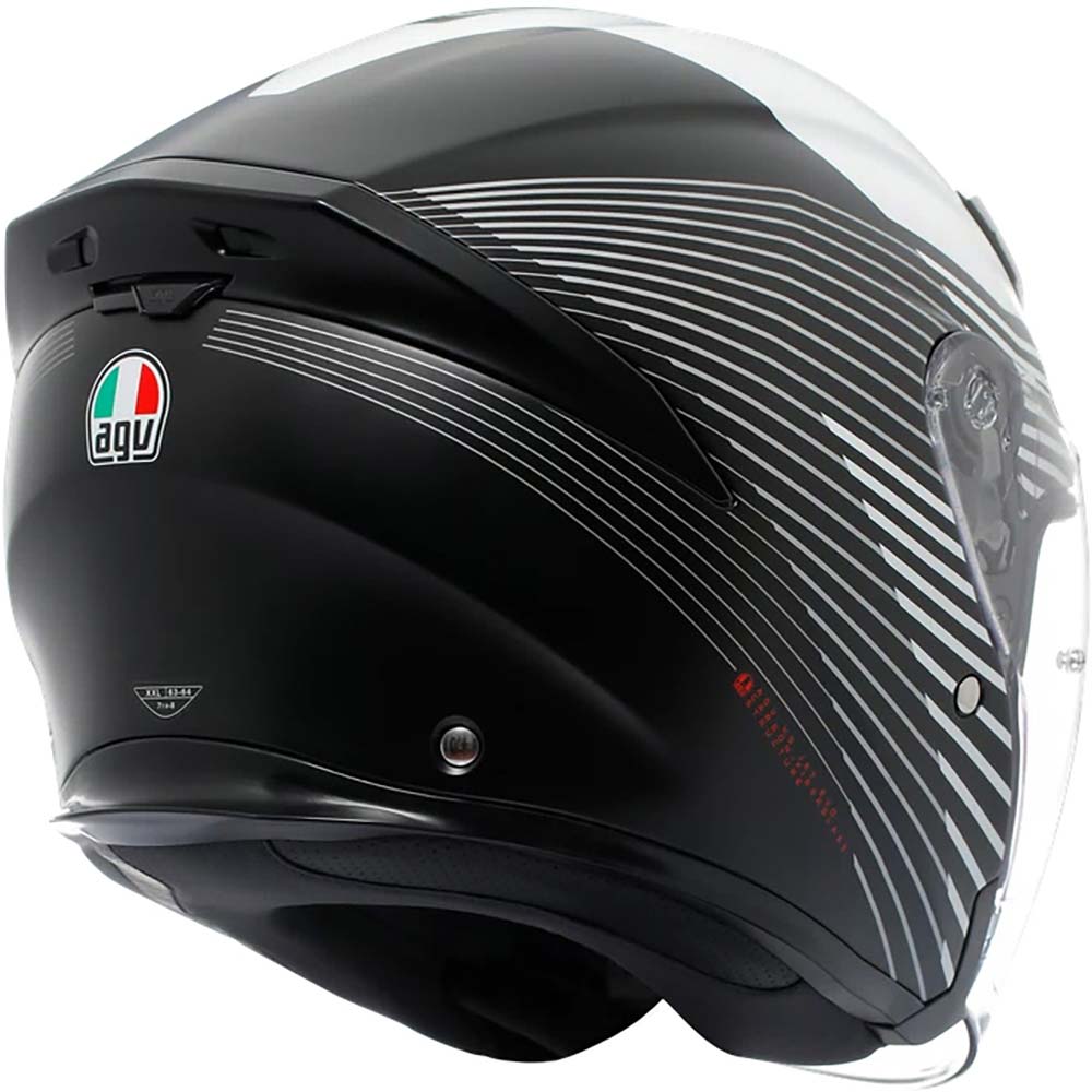 AGV - Casque K5 Jet Evo Control Noir Mat / Blanc
