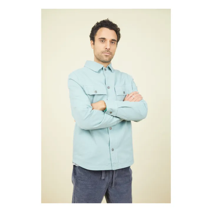 SMALLABLE BASICS Chemise en Denim Homme | Vert Menthe