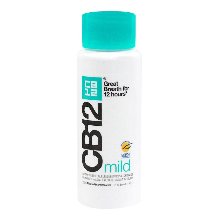 CB12 bain de bouche menthe légère 250ml + échantillon offert