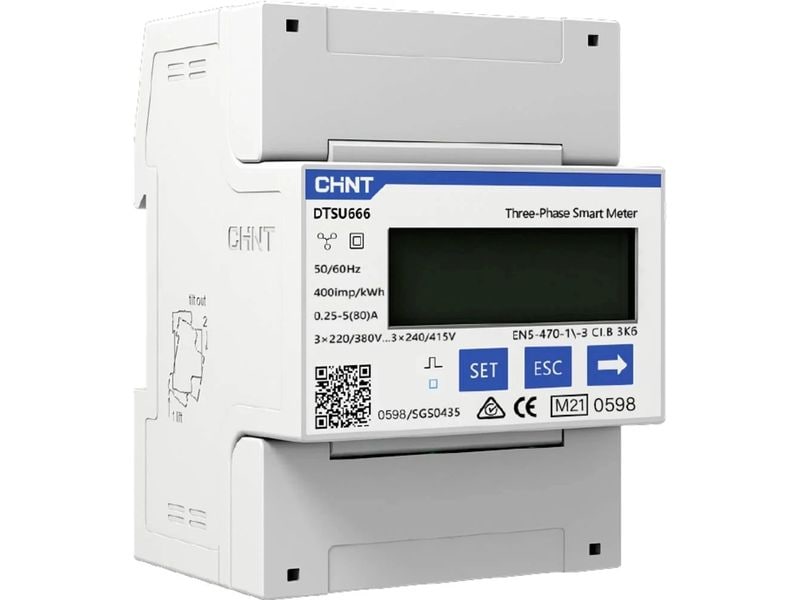 GROWATT Dreiphasen-Energiezähler Smart Meter 3-phasig 80A Komplette 3-Phasen-Lösung für Netzeinspeisebegrenzung und Eigenverbrauchsüberwachung
