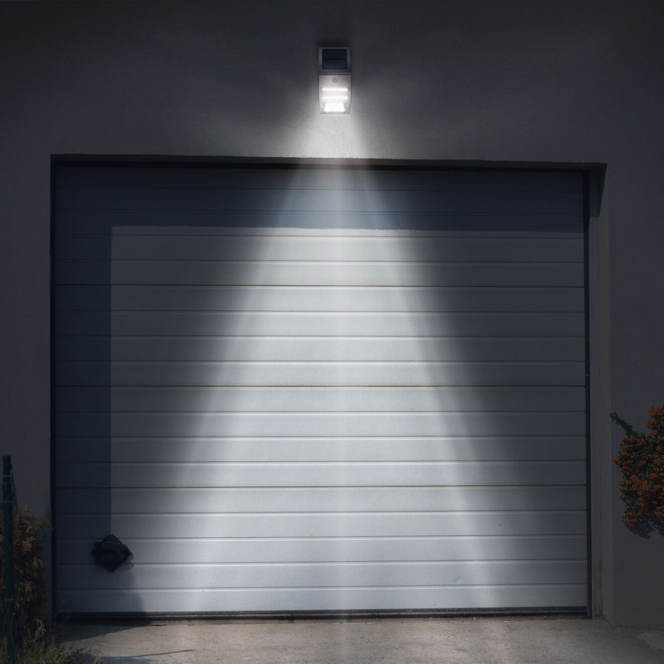 Pratik Garden Applique solaire Sensor Lighty argentée - 17x8x5 cm