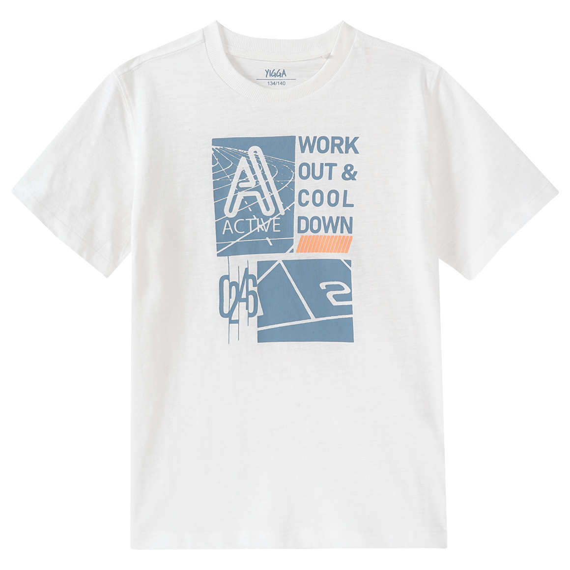 Yigga Jungen T-Shirt mit Print weiss