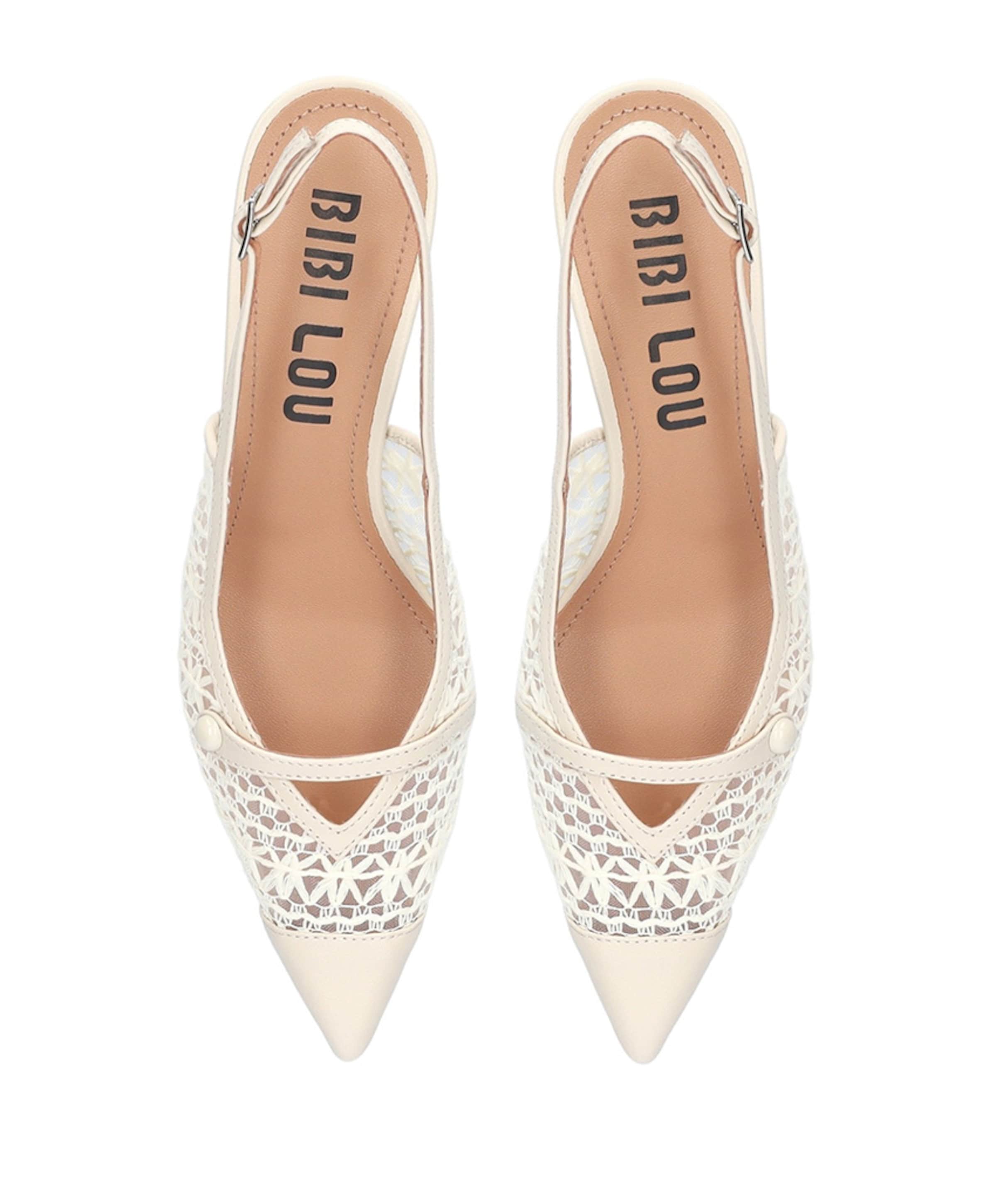 Bibi Lou dames slingbacks ecru