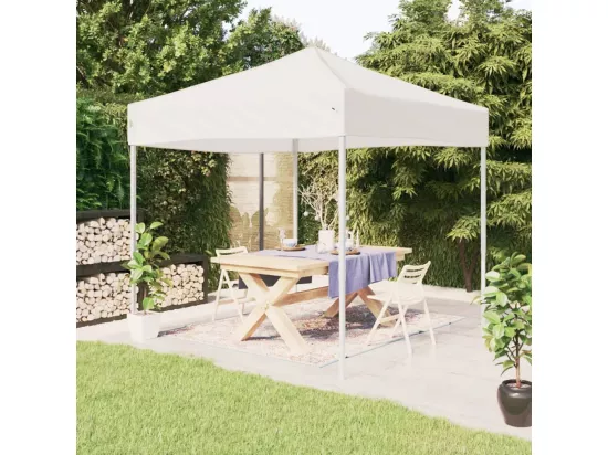 Tente de réception pliable Blanc 3x3 m