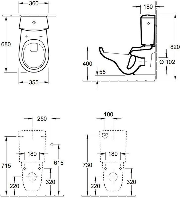 Villeroy & Boch - O.novo - Toiletreservoir - Wit - Sanitairkeramiek