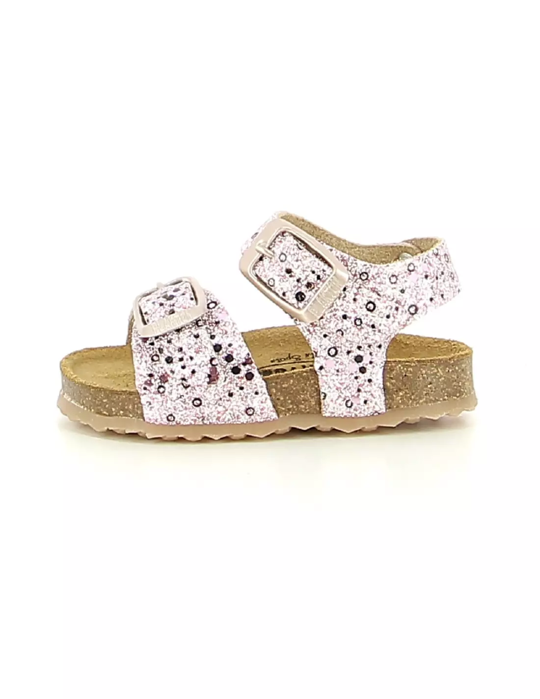 PLAKTON POXI GLITTER BRUSH ROSE - Sandales & nu-pieds Rose