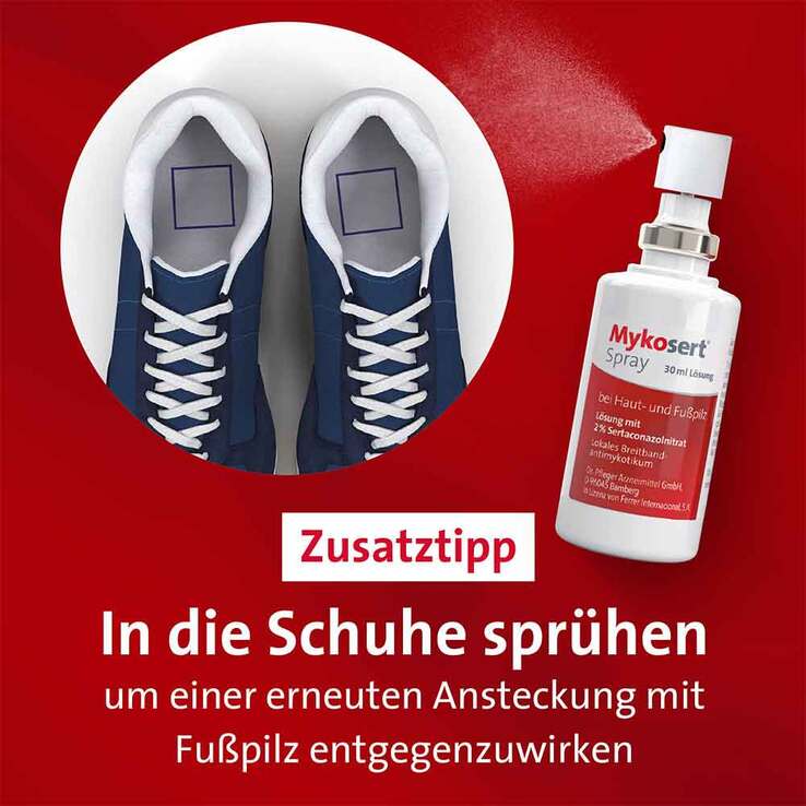 Mykosert® Spray bei Haut- und Fußpilz, 2X30 ml