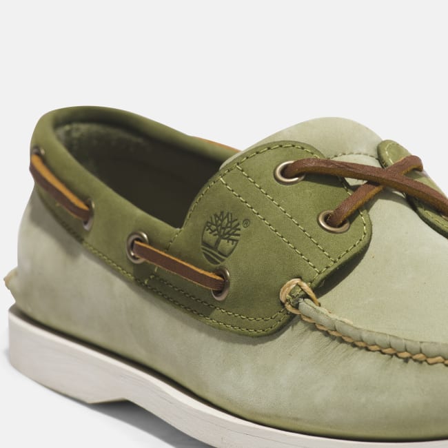 Scarpa da Barca Classic da Uomo in verde chiaro