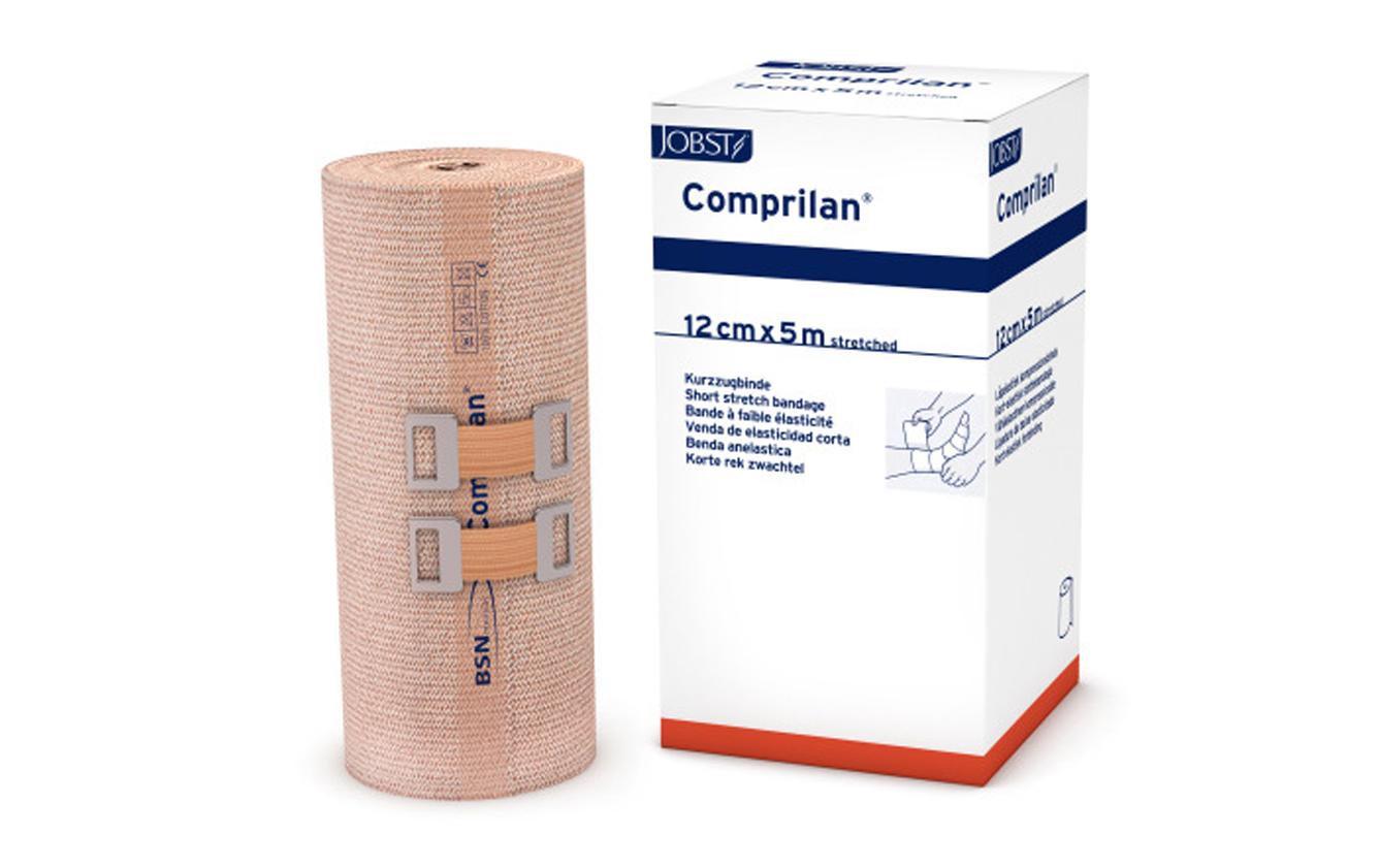 Comprilan Kurzzugbinde 12 cm x 5 m 10 Stück<br>Kompressionsbinde aus Baumwolle