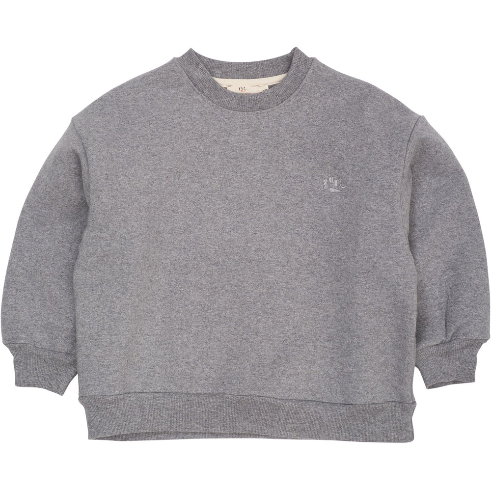 Køb COPENHAGEN COLORS Dk Grey Mel Classic Sweatshirt W. Logo Embroidery