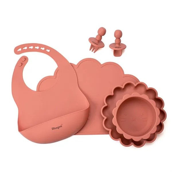Køb Magni Baby Spisesæt Terracotta