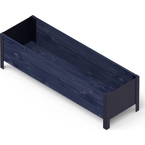 Pindstrup Modern højbed 118x36 cm - sort