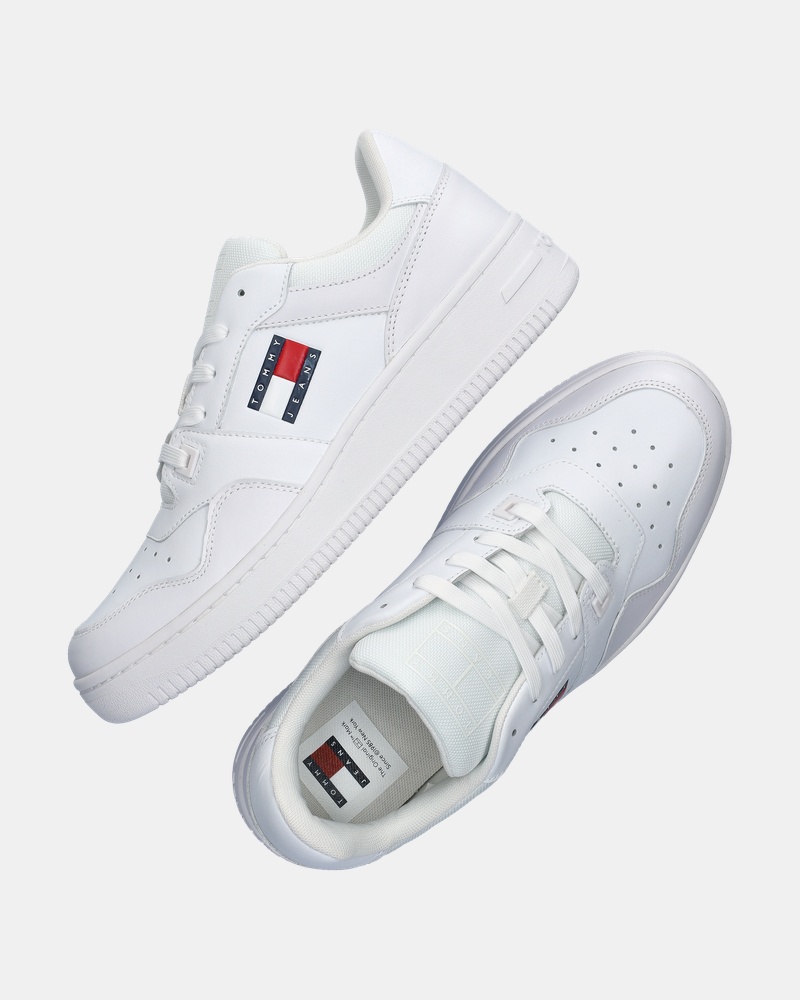 Tommy Jeans Retro Basket Lage sneakers  - wit