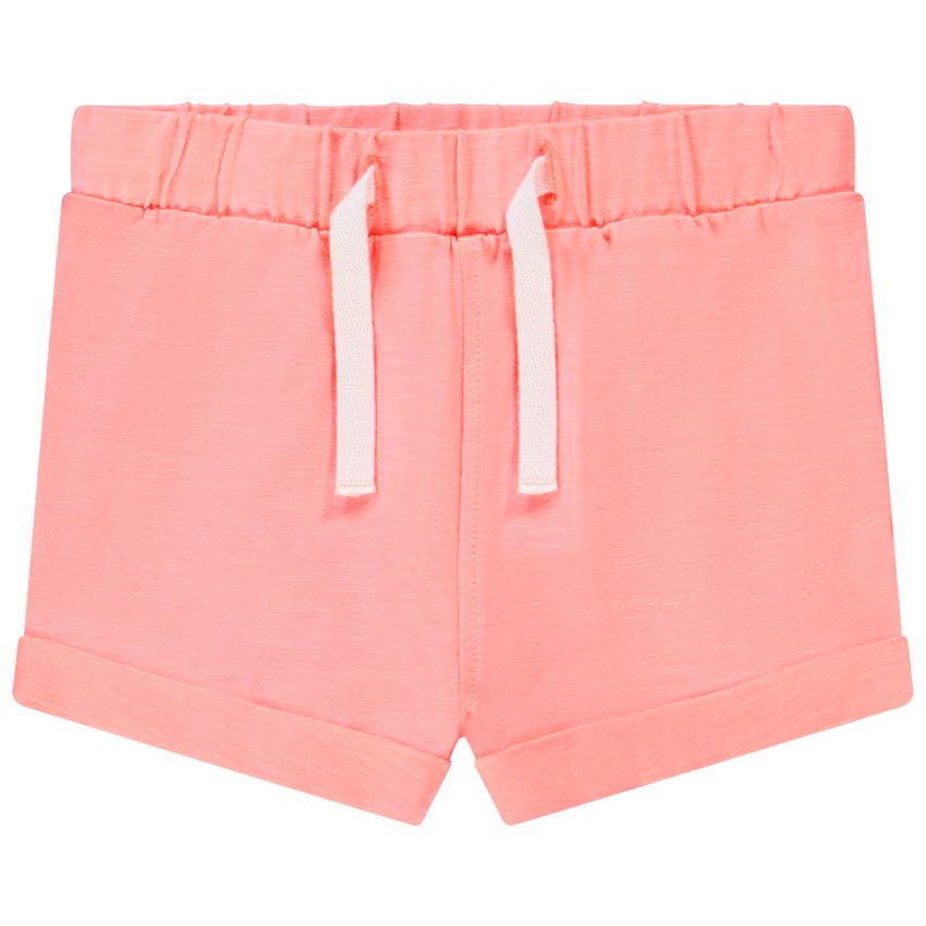 Short en molleton uni - Corail