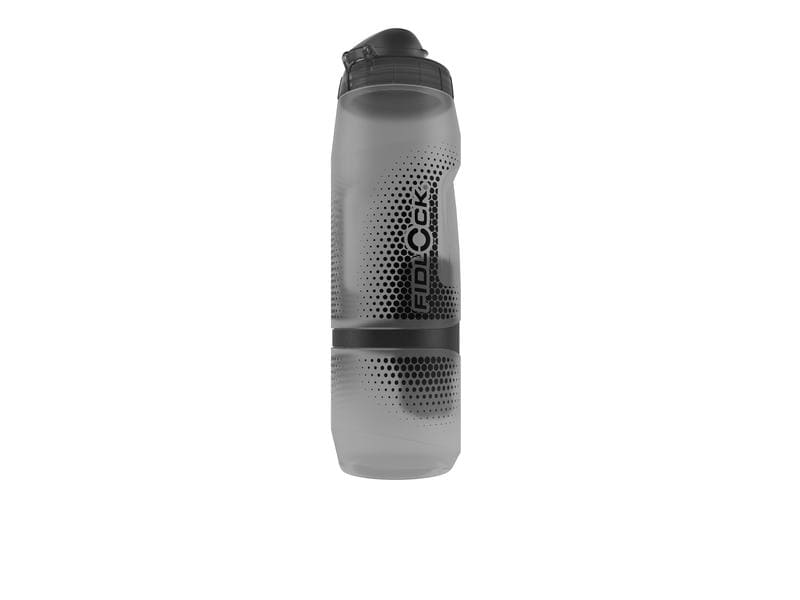 FIDLOCK Bidon Twist 0.8 l, Schwarz/Transparent inkl. Twist Trinkflasche