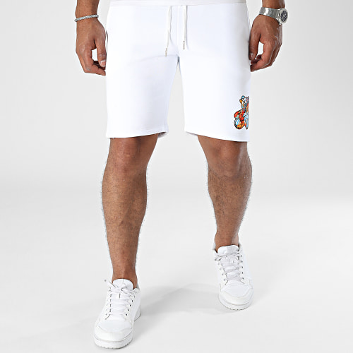 Short Jogging Nounours Graffiti Blanc