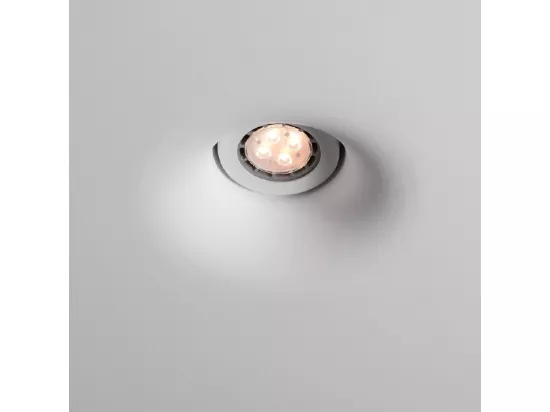 Collerette Downlight Intégration Plâtre/Pladur pour Ampoule LED GU10/GU5.3 Coupe 207x207 mm UGR17 Blanc