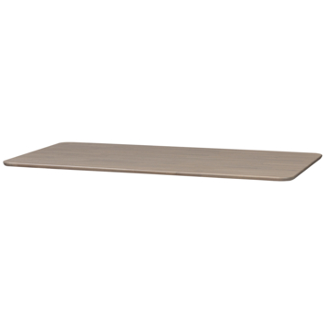 WOOOD tafelblad Tablo afgerond camel 24 mm 220x90 cm