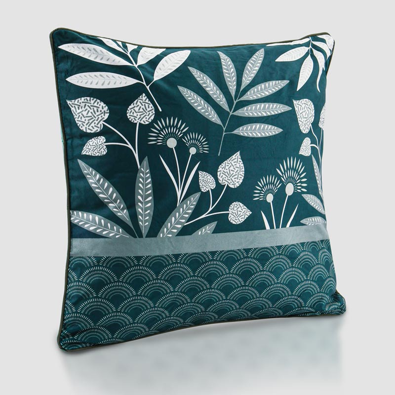 Coussin 'Asako' velours