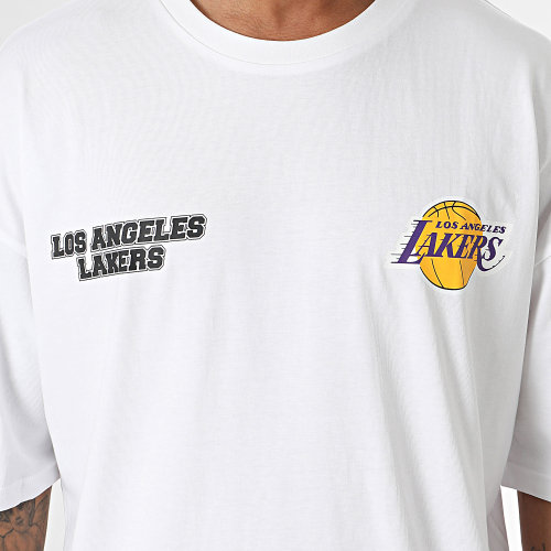 Tee Shirt NBA Large Graphic Los Angeles Lakers 60424457 Blanc