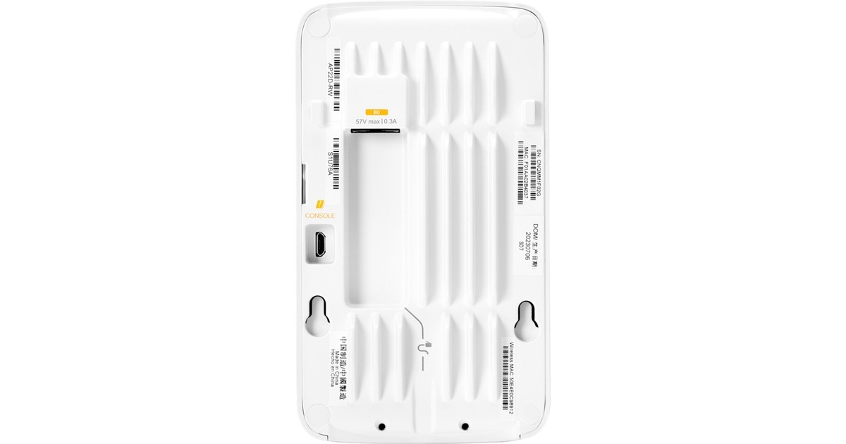 Hewlett Packard EnterpriseInstant On Dual Radio 5‑Pack (RW) AP22D (S1U81A) access point  (Wit, 5 stuks, Wi‑Fi 6 2x2)