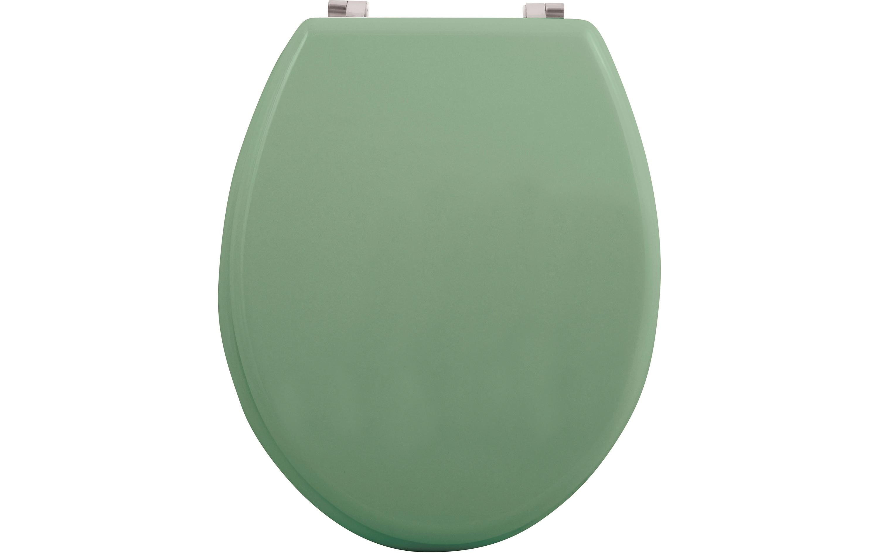 Toilettensitz GrünWC-Sitz aus MDF mit Edelstahlscharnieren