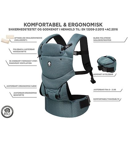 Dooky Babytrage - Urban Comfort - Green Smaragd