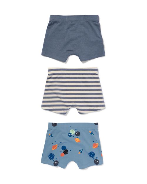 boxer enfant coton extensible espace - 3 pièces gris foncé