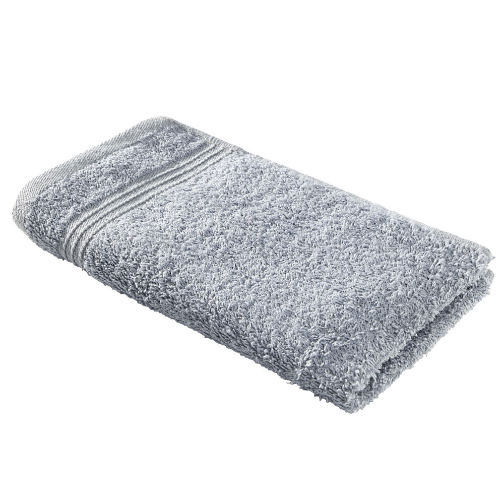 Serviette invité 30x50cm coton gris denim