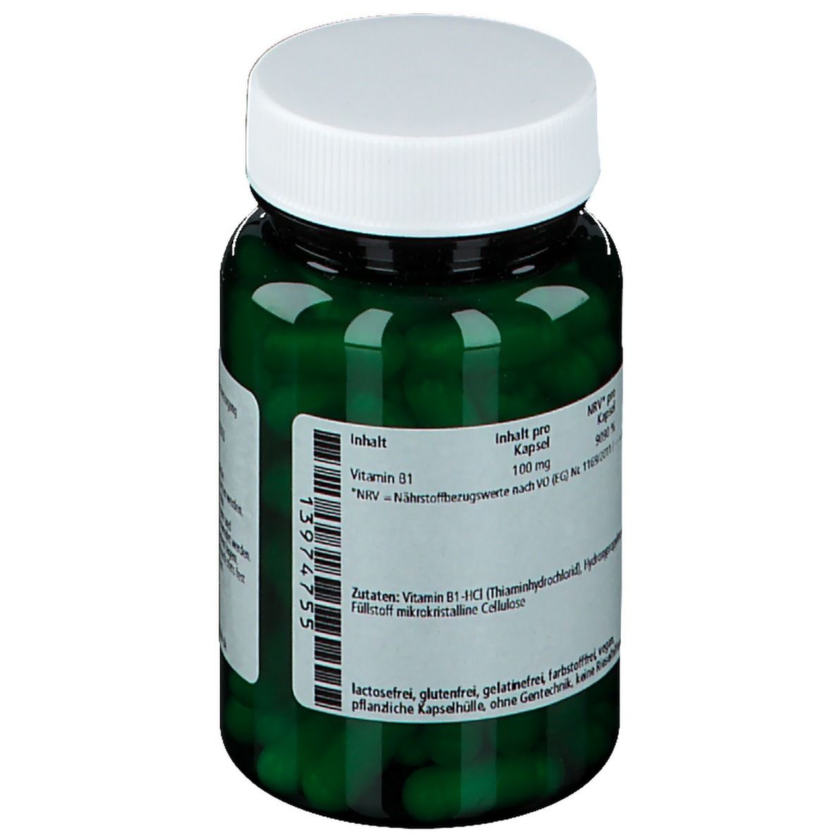 green line NUTRITHEKE Vitamin B1 100 mg