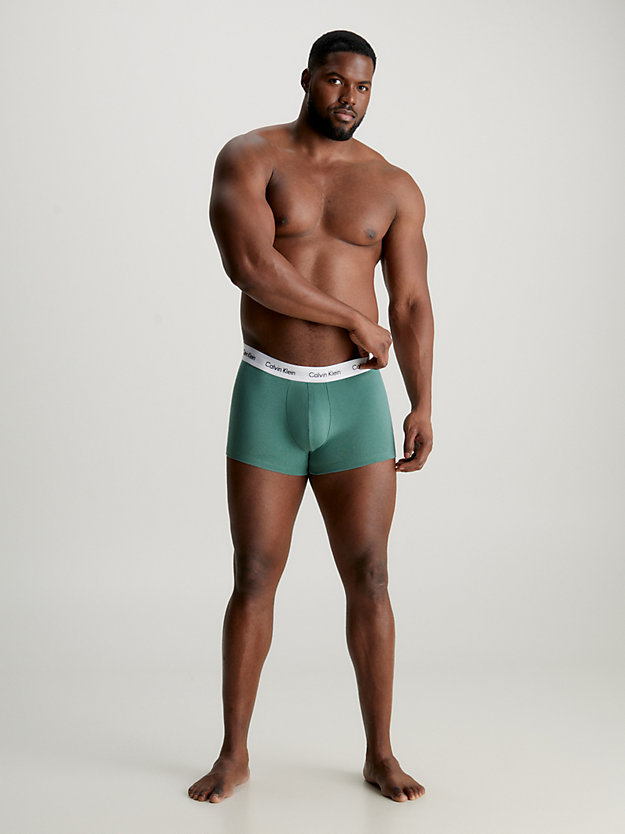 Conjunto com 3 Cuecas Boxer Plus Size de Cintura Baixa - Algodão Elástico