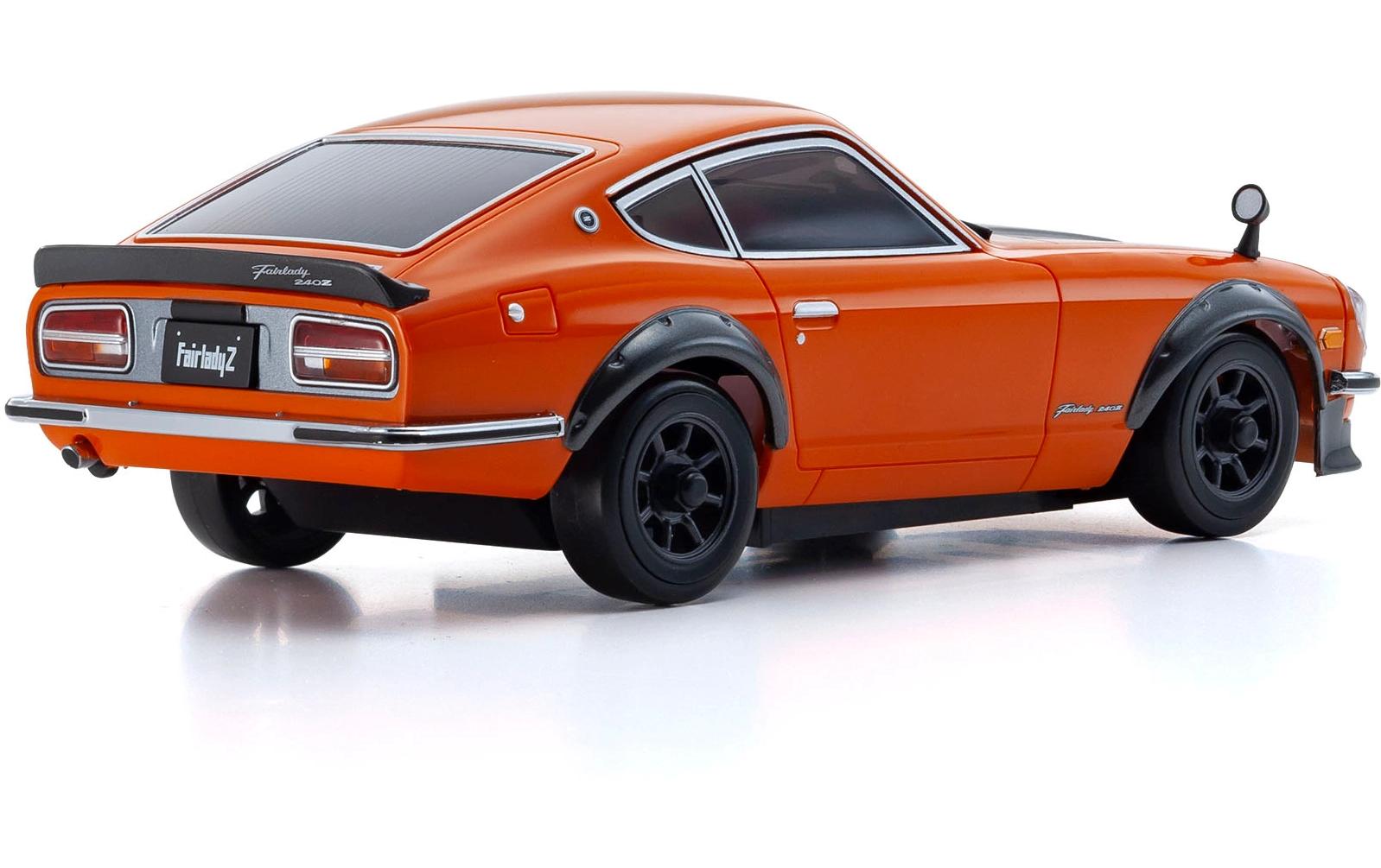 Mini-Z MA020 Nissan Fairlady 240 ZL 1:27, Orange, Readyset<br>AWD Mini-Z Modell mit Driftreifen im Readyset
