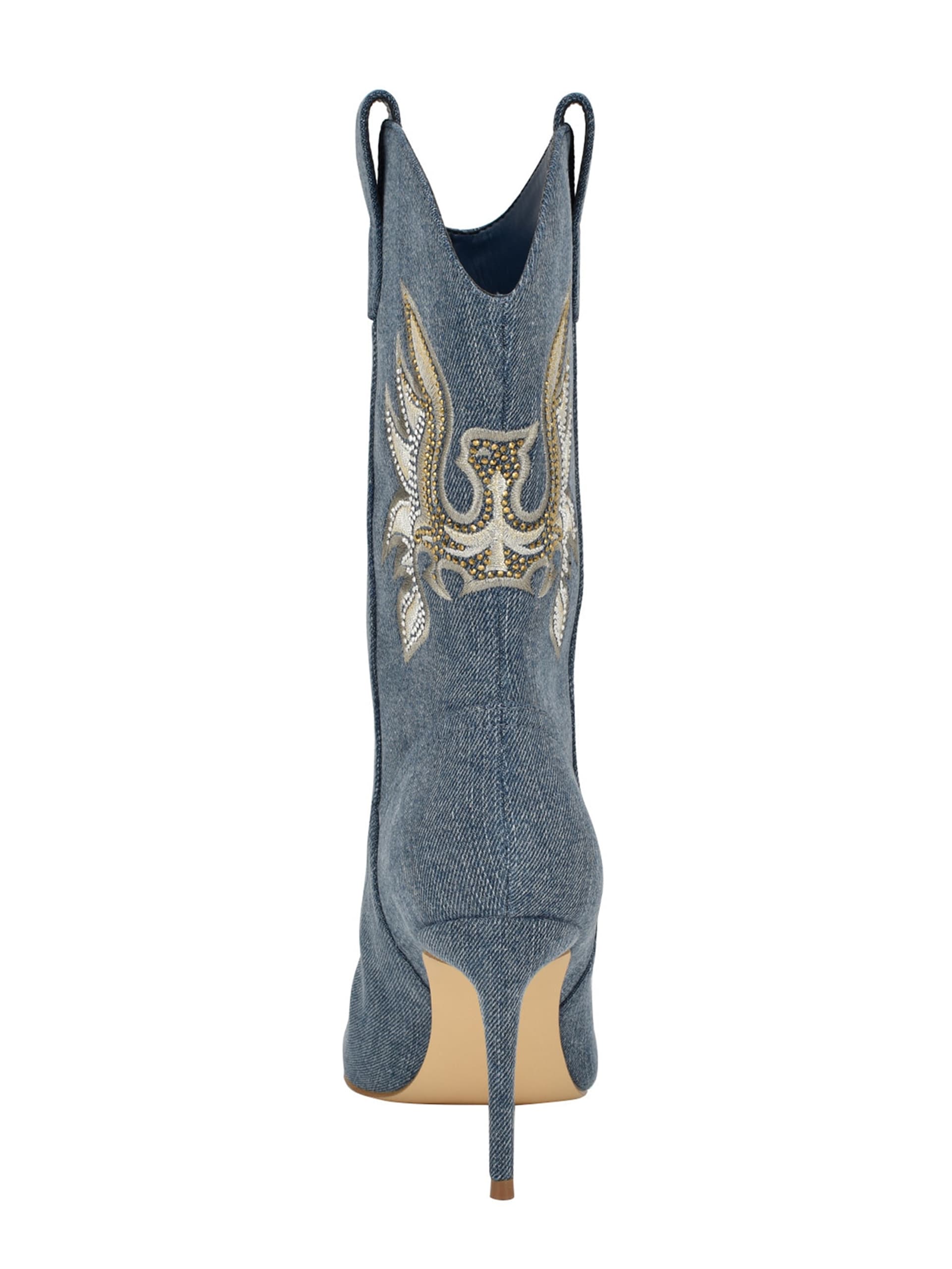 Botas Rasima em jeans azul