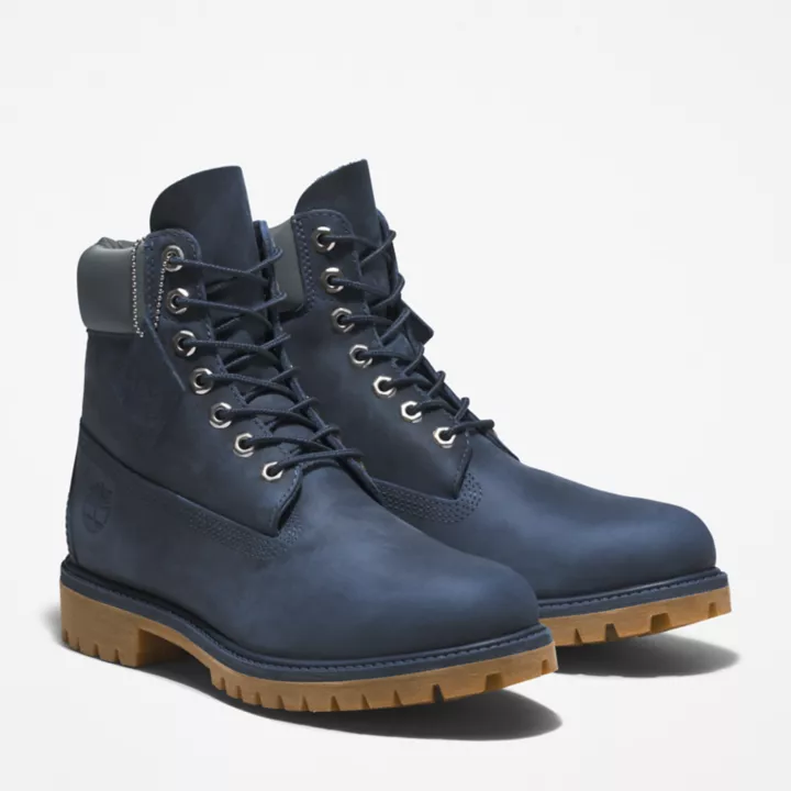 Bottine Timberland Premium de 6 polegadas para homem e azul marinho