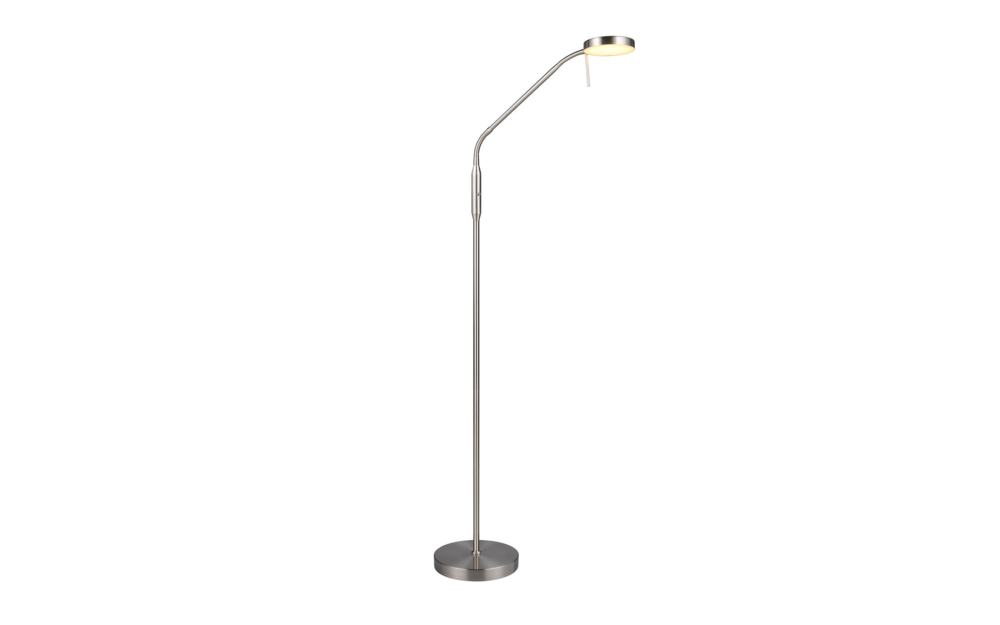 LED-Standleuchte Moreno, Nickel, inkl. Touch Dimmer