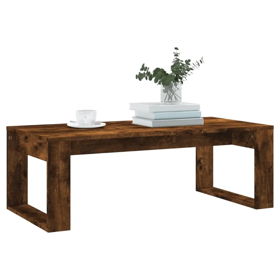 vidaXL - Salontafel - Bruin - Bewerkt hout