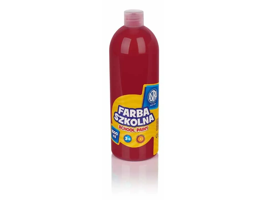 Astra Skolemaling 1000 ml mørkerød (301217044)