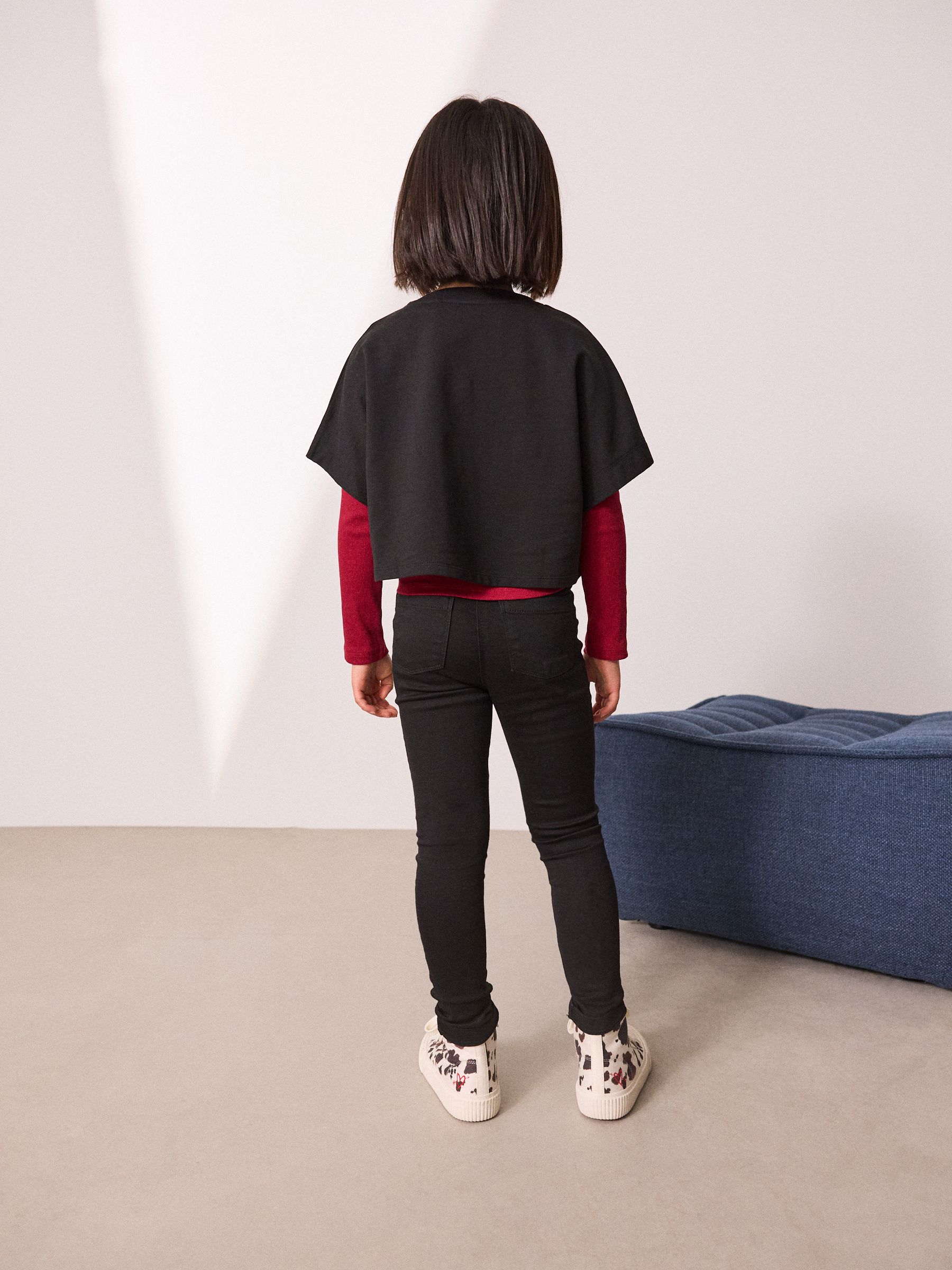 Zwart - Stretchleggings (3-16 jr)