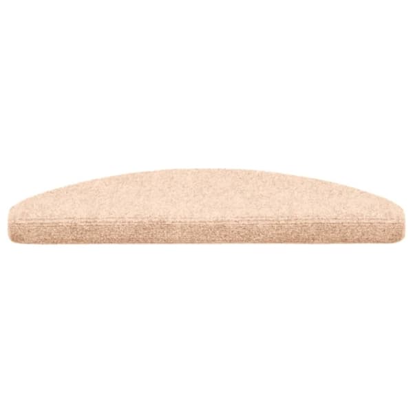 vidaXL Selvklebende trappematter nålestempel 15 stk 65x21x4 cm krem
