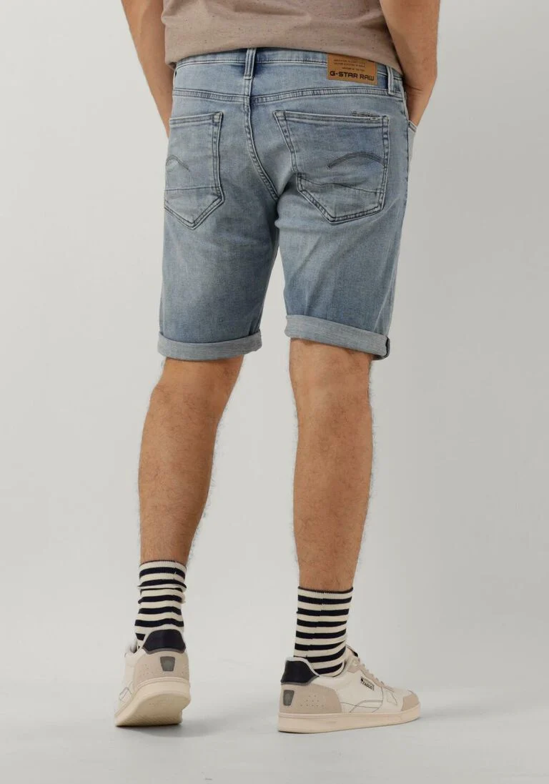 G-STAR RAW blauwe g-star raw korte broek 3301 slim short