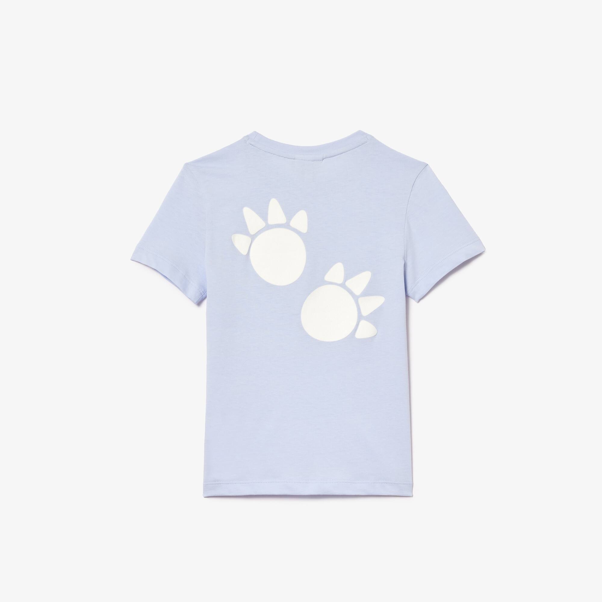 T-shirt en coton imprimé crocodile T-Shirts & Chemises - Bleu - Lacoste - Enfant