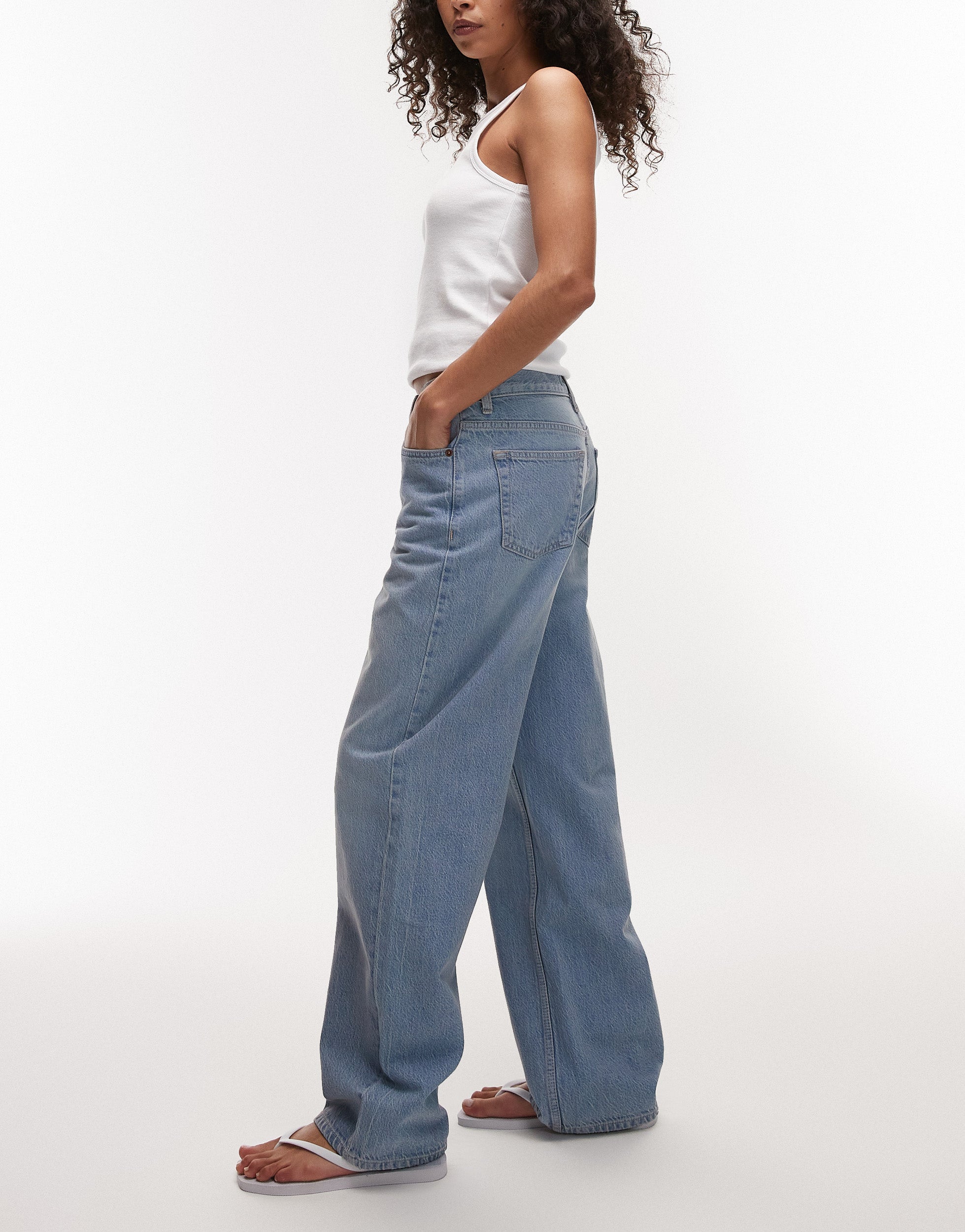 TOPSHOP Mid rise Loose fit Jeans