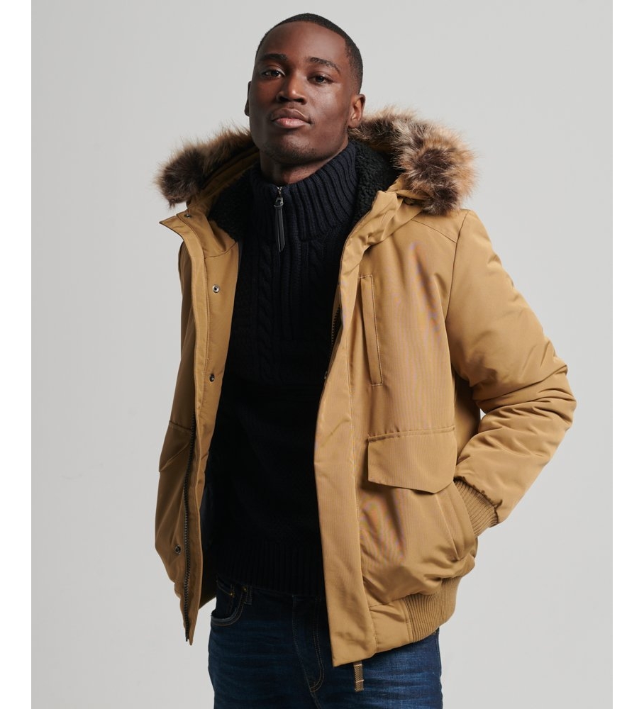 Jaqueta bomber Everest marrom da Superdry