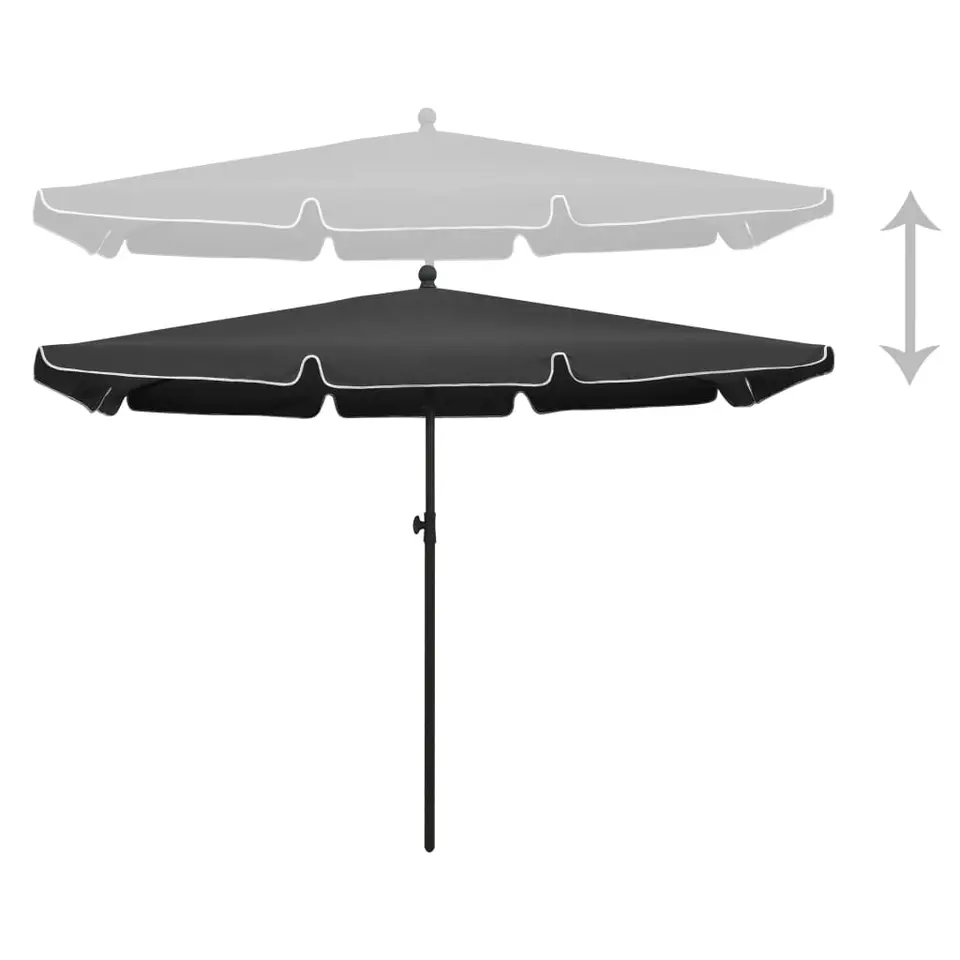 vidaXL - Parasol - Antraciet